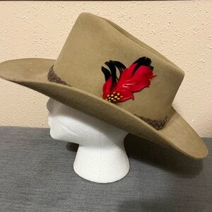 Sz L Drover Swagman Fur Felt Australian Hat Unisex Mink Brown